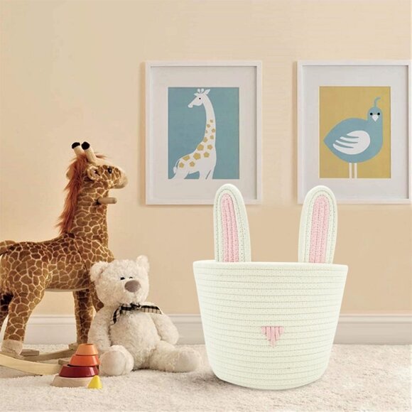 Closet Storage Rabbit Bins Desk Basket Organizer Baby Nursery1 Pack(Any colour) - Picture 7 of 7